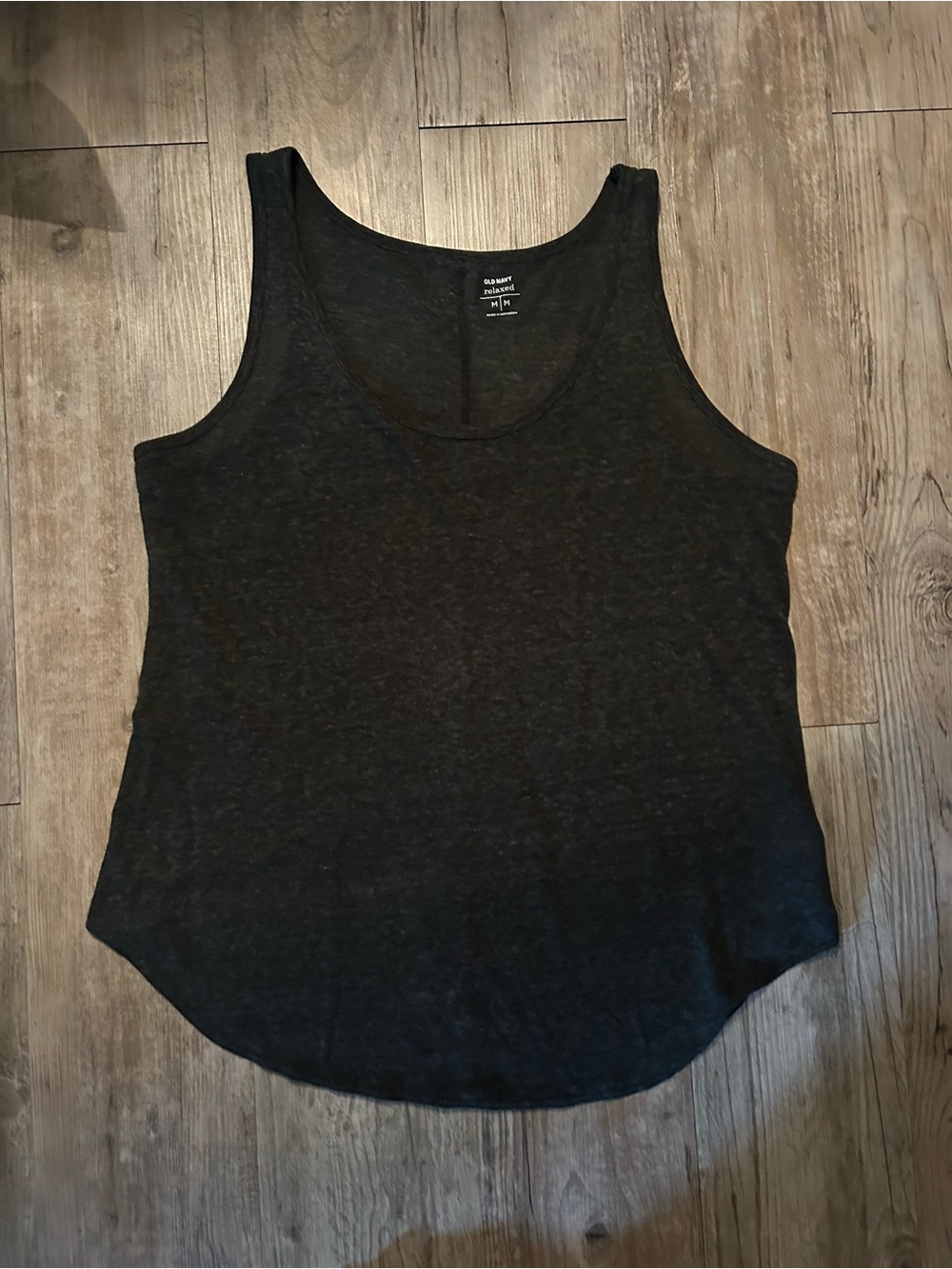 Old Navy Black Scoop Neck Tank Top